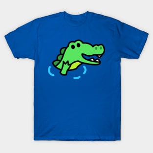 Cute and Friendly Puddle Alligator T-Shirt